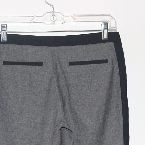 Club Monaco Gray & Black high-Rise Straight Leg Pants Women's Size 0 - Picture 5 of 9